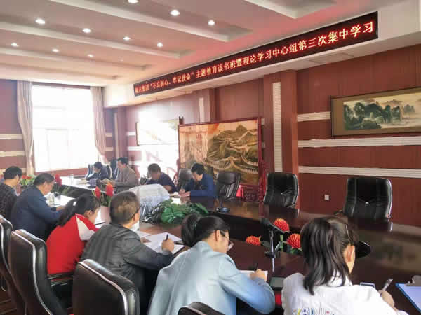 隴運(yùn)集團(tuán)公司召開“不忘初心、牢記使命”主題教育讀書班暨理論學(xué)習(xí)中心組第三次、第四次集中學(xué)習(xí)會(huì)議