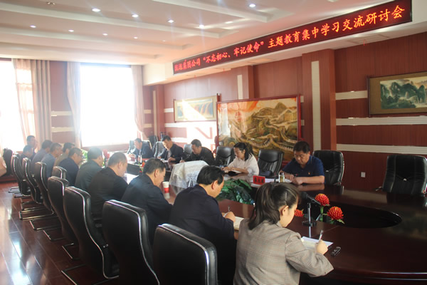 隴運集團(tuán)公司召開“不忘初心、牢記使命”主題教育集中學(xué)習(xí)交流研討會